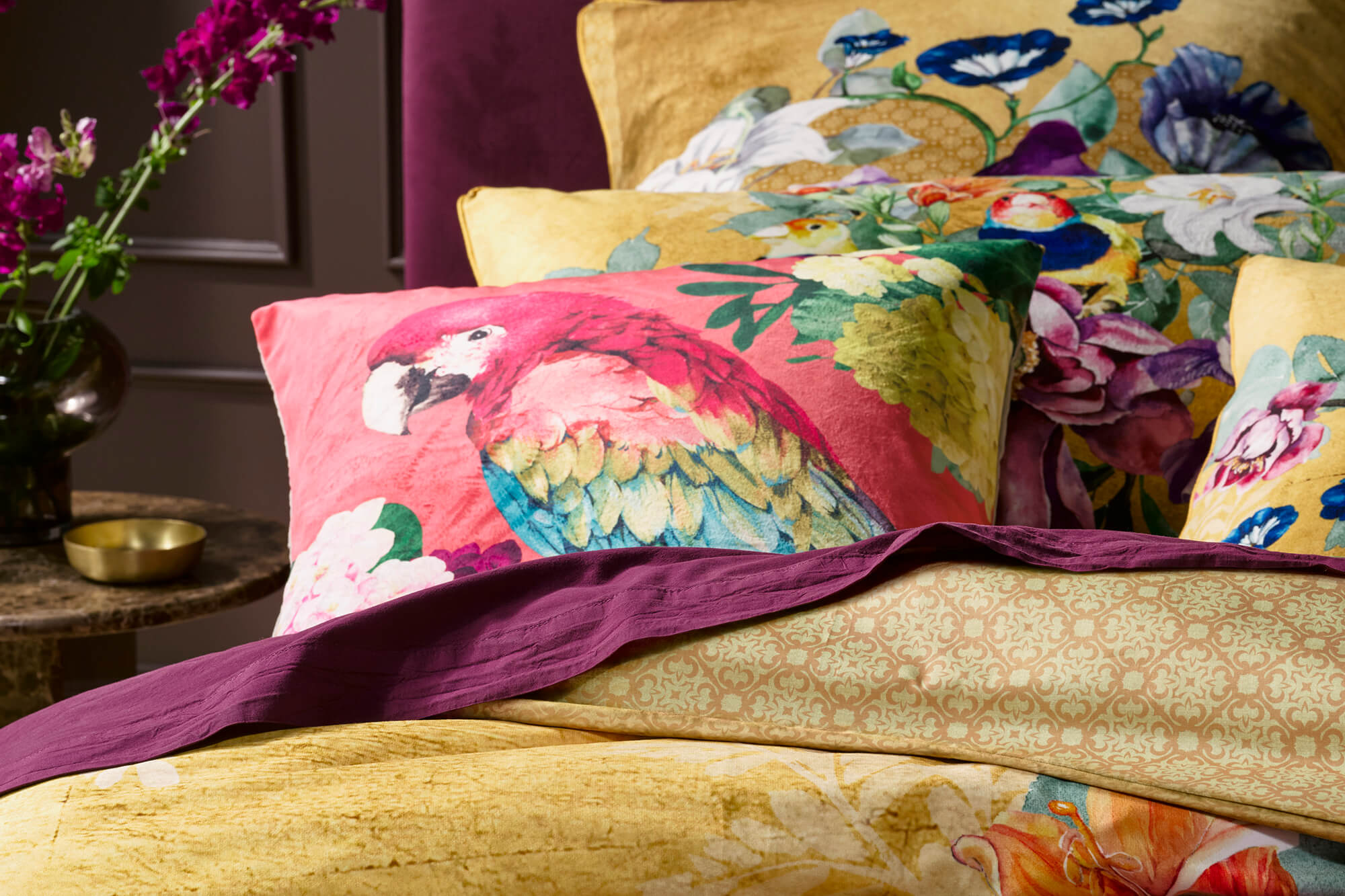 How to Style Expressive Bedding Without Overwhelming a Space