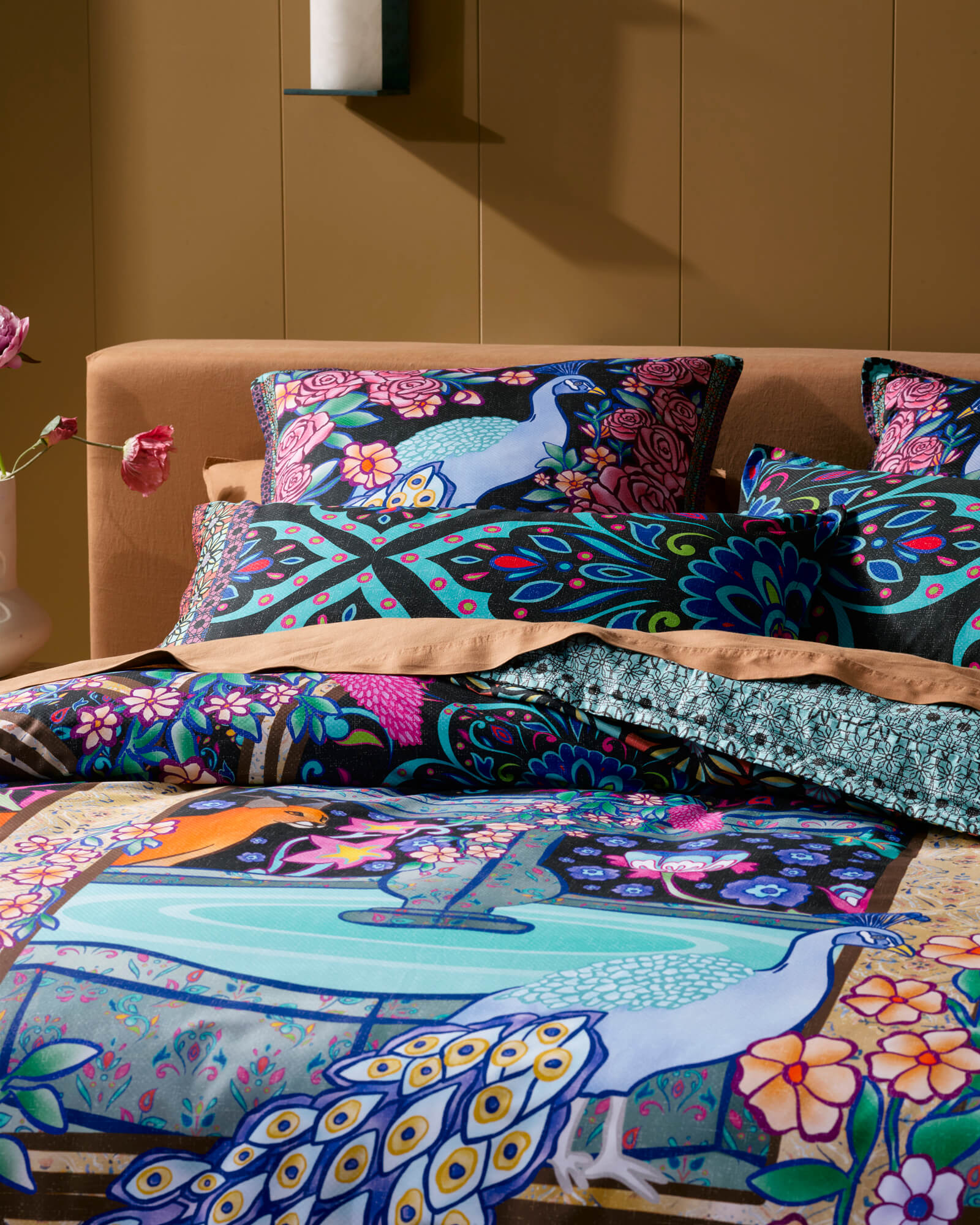 Aria Black European Pillowcase