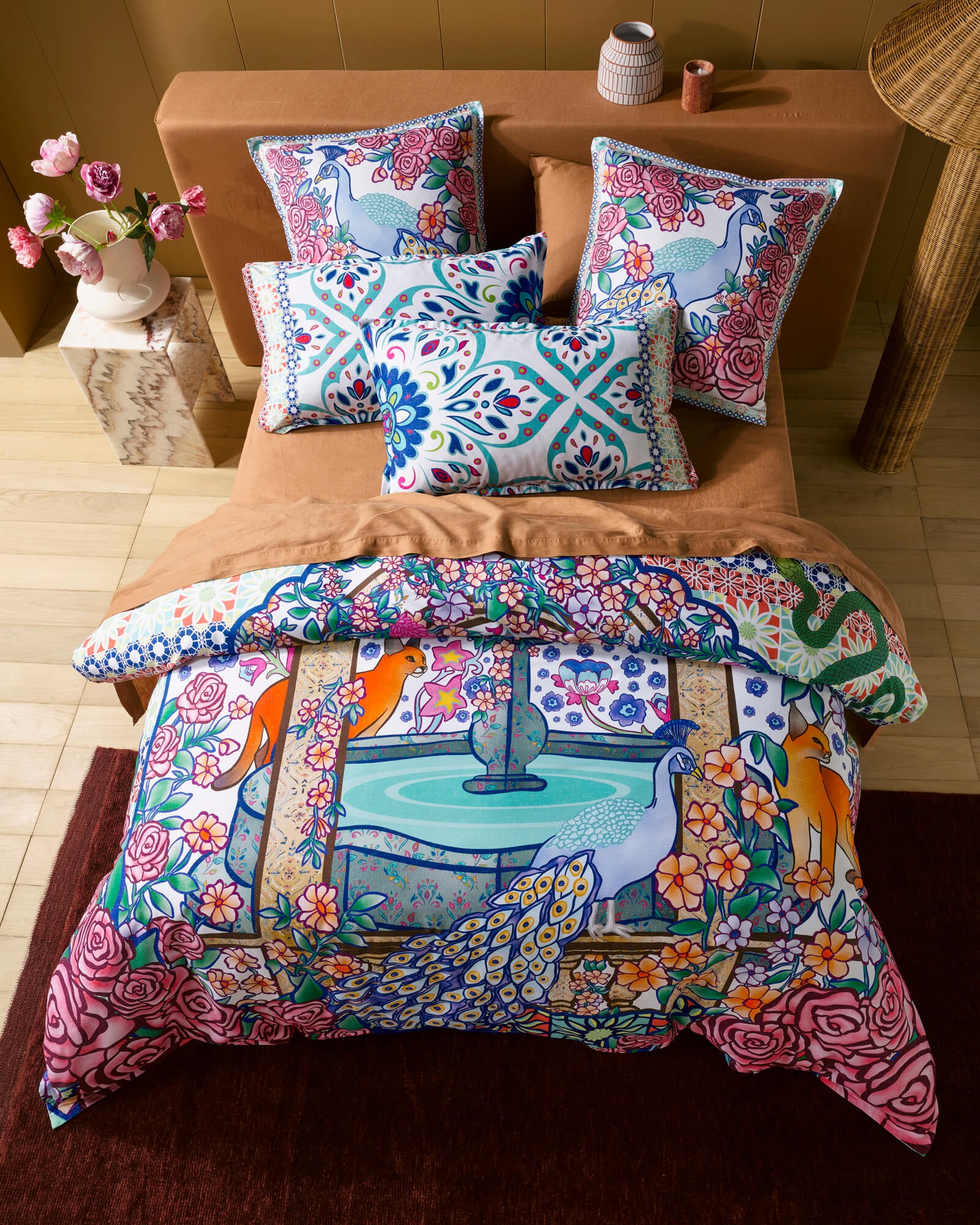 Aria Multi European Pillowcase (Single)