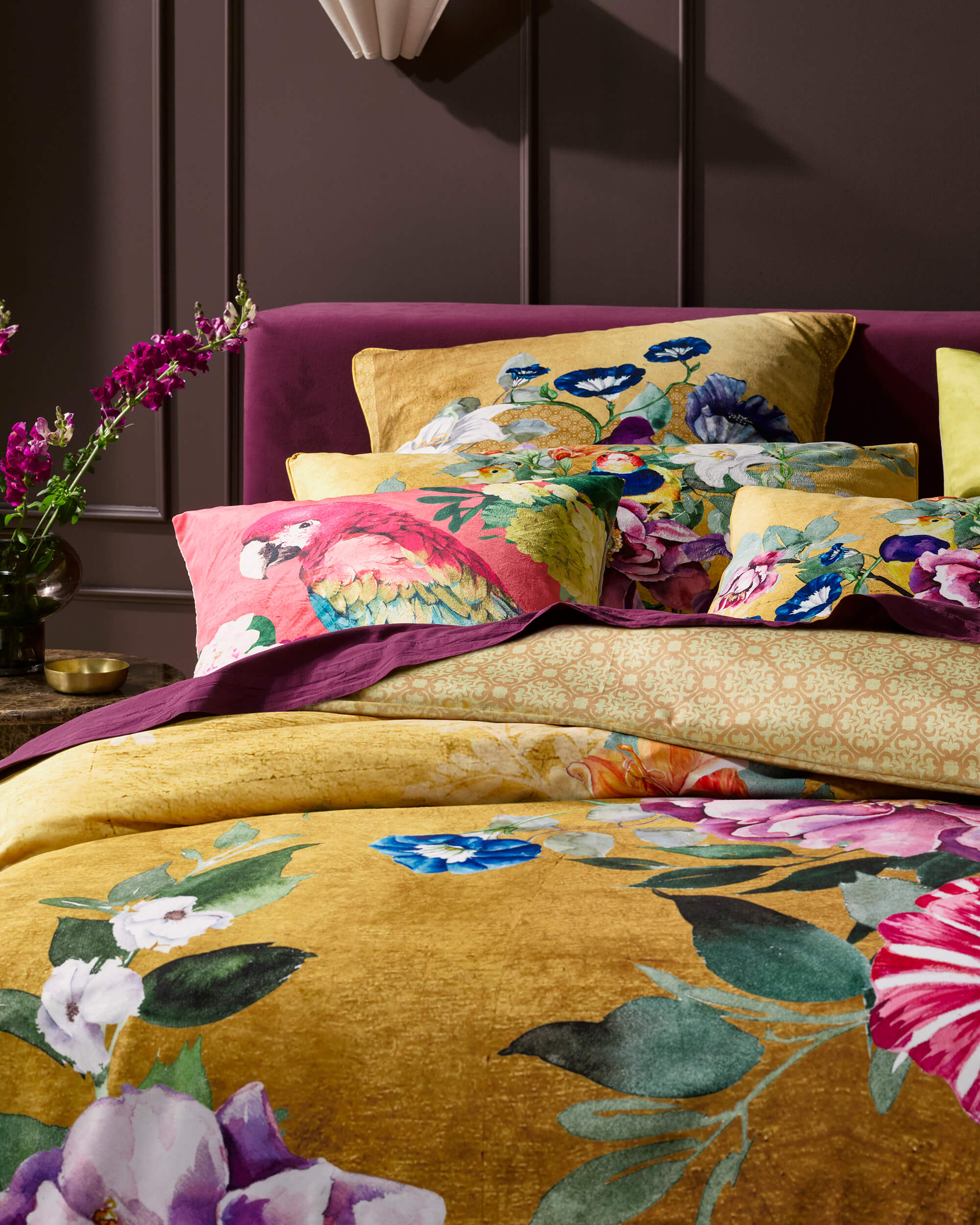 Gold Leaf European Pillowcase