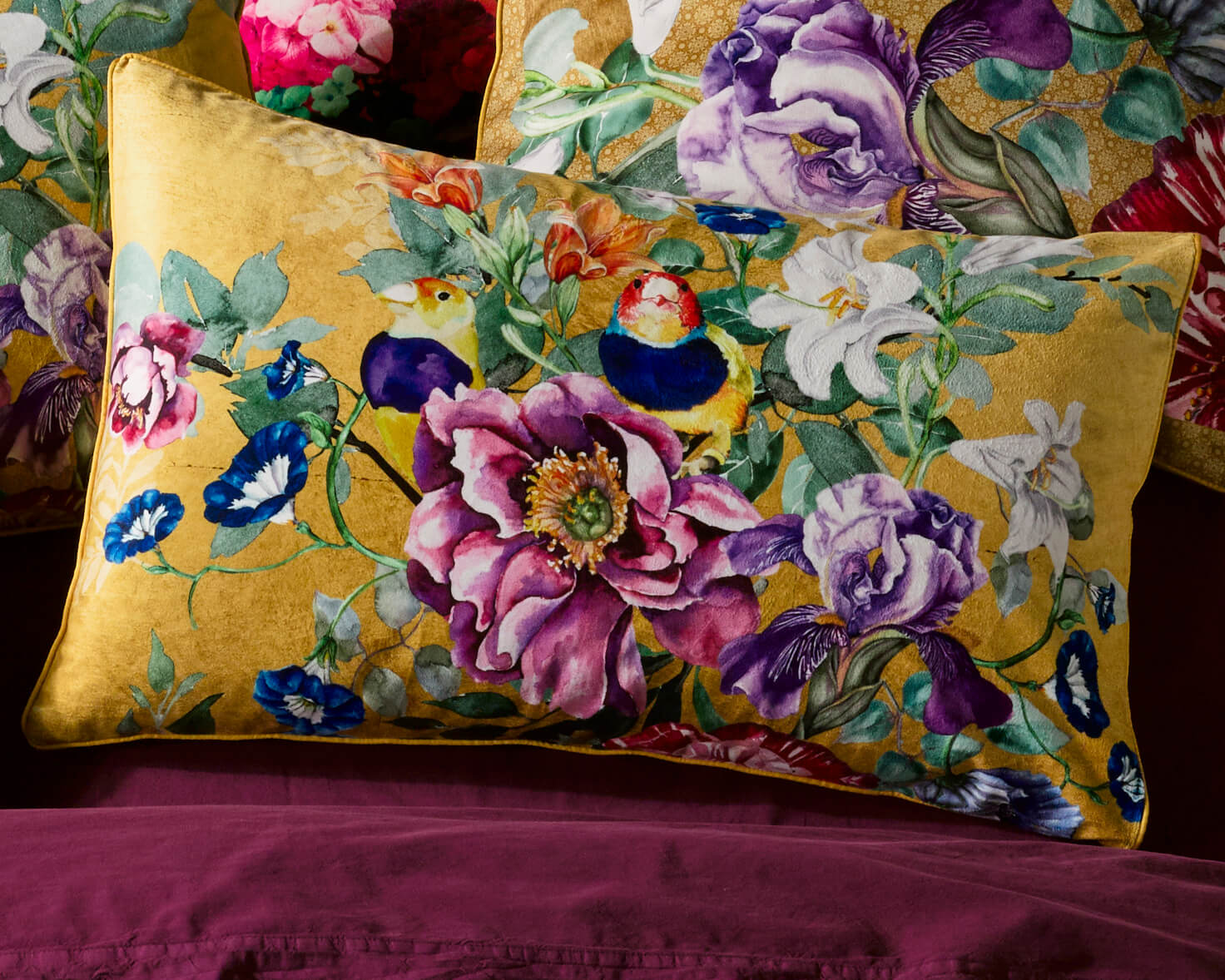 Gold Leaf Quilt Cover Set