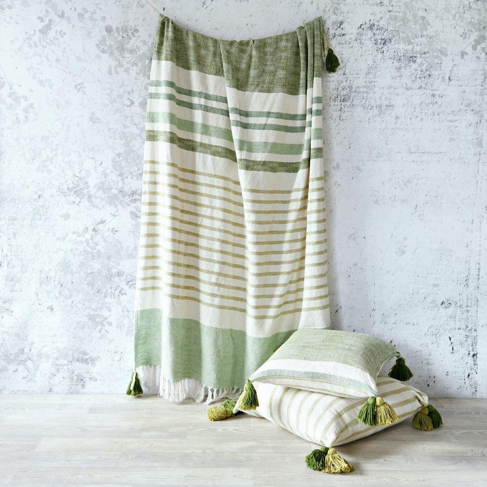 Brighton Hand Woven Striped Square 50x50cm Cushion Cover