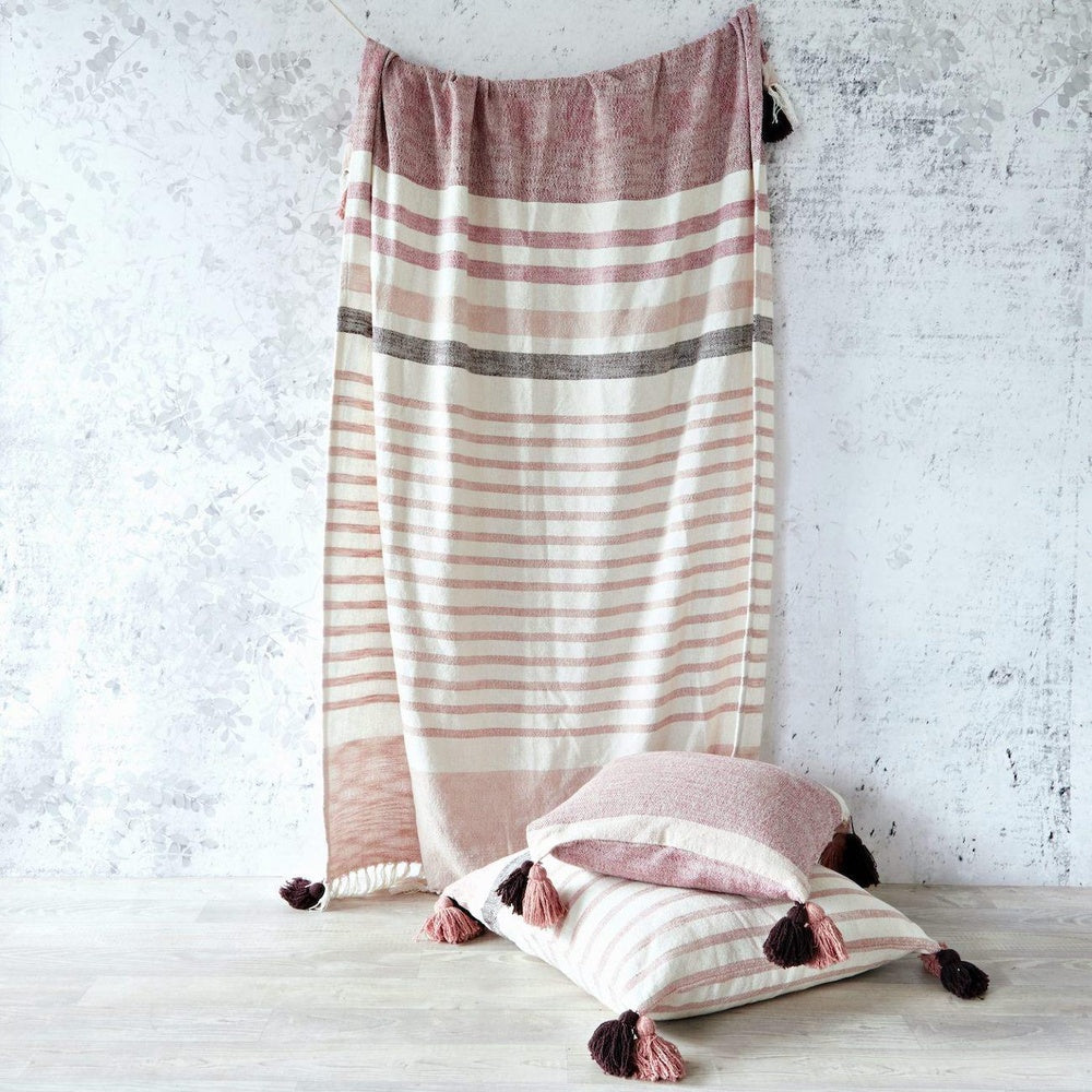 Brighton Hand Woven Striped Square 50x50cm Cushion Cover