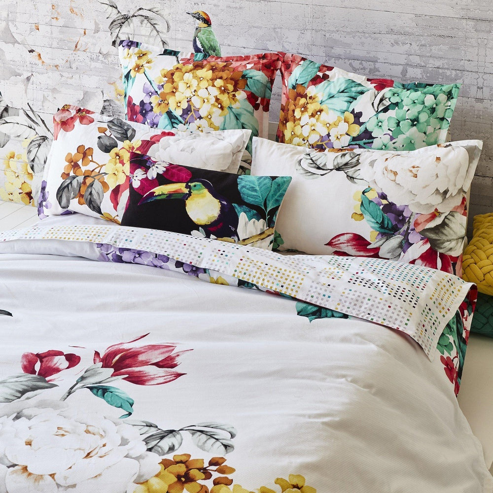 Eden White Quilt Cover Set