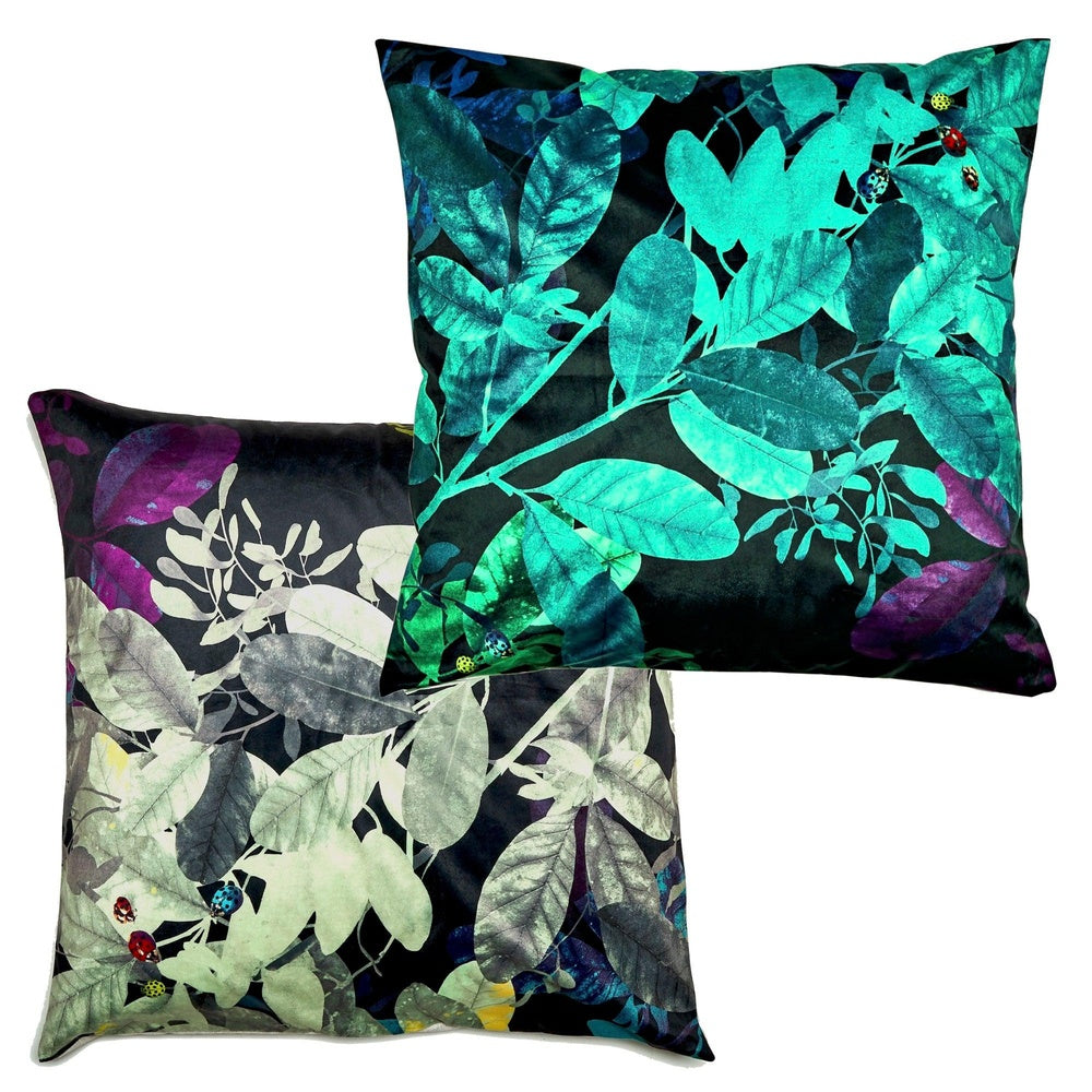 Ghost Square Floor 66x66cm Velvet Cushion Cover
