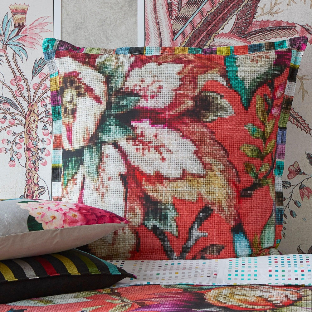 Jacobean Coral European Pillowcase