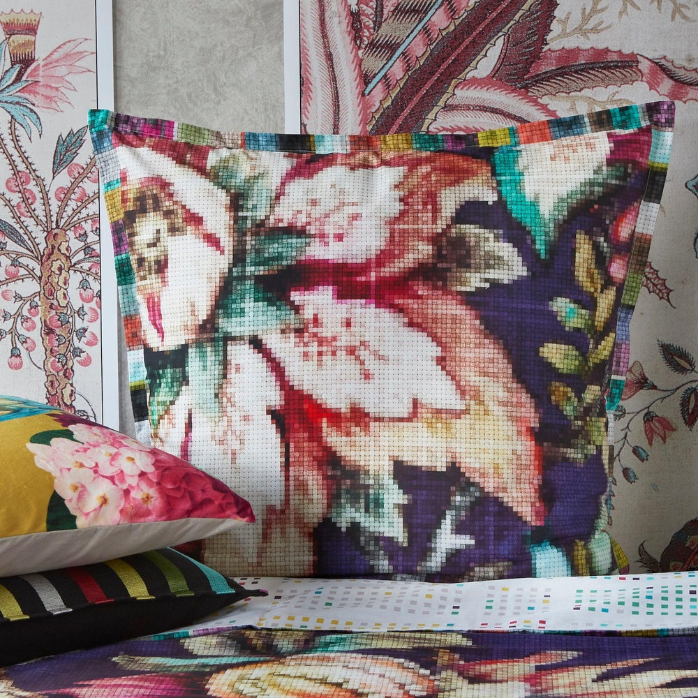 Jacobean Purple European Pillowcase