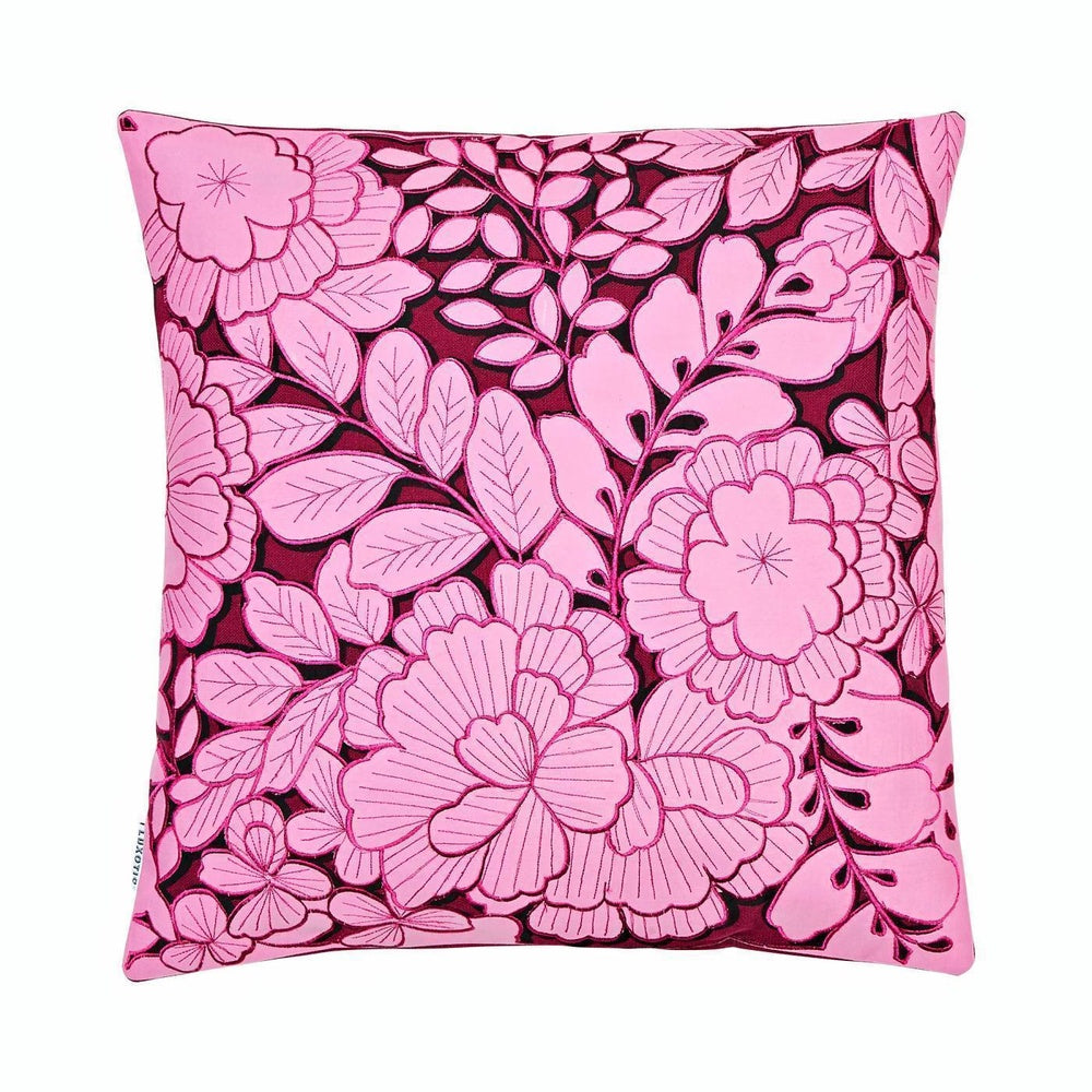 Joyce Floral Square 50x50cm Embroidered Cushion Cover