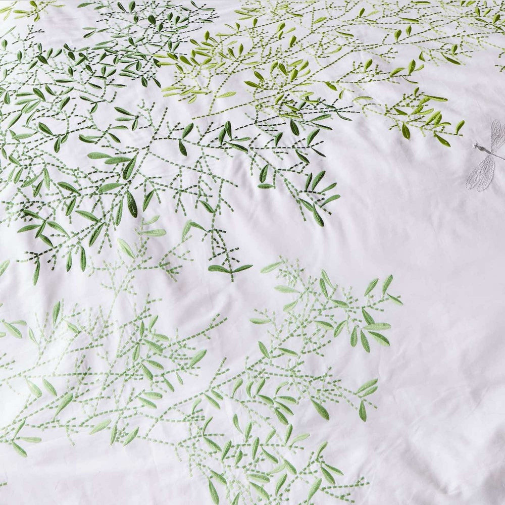 Pascale Green Quilt Cover Set