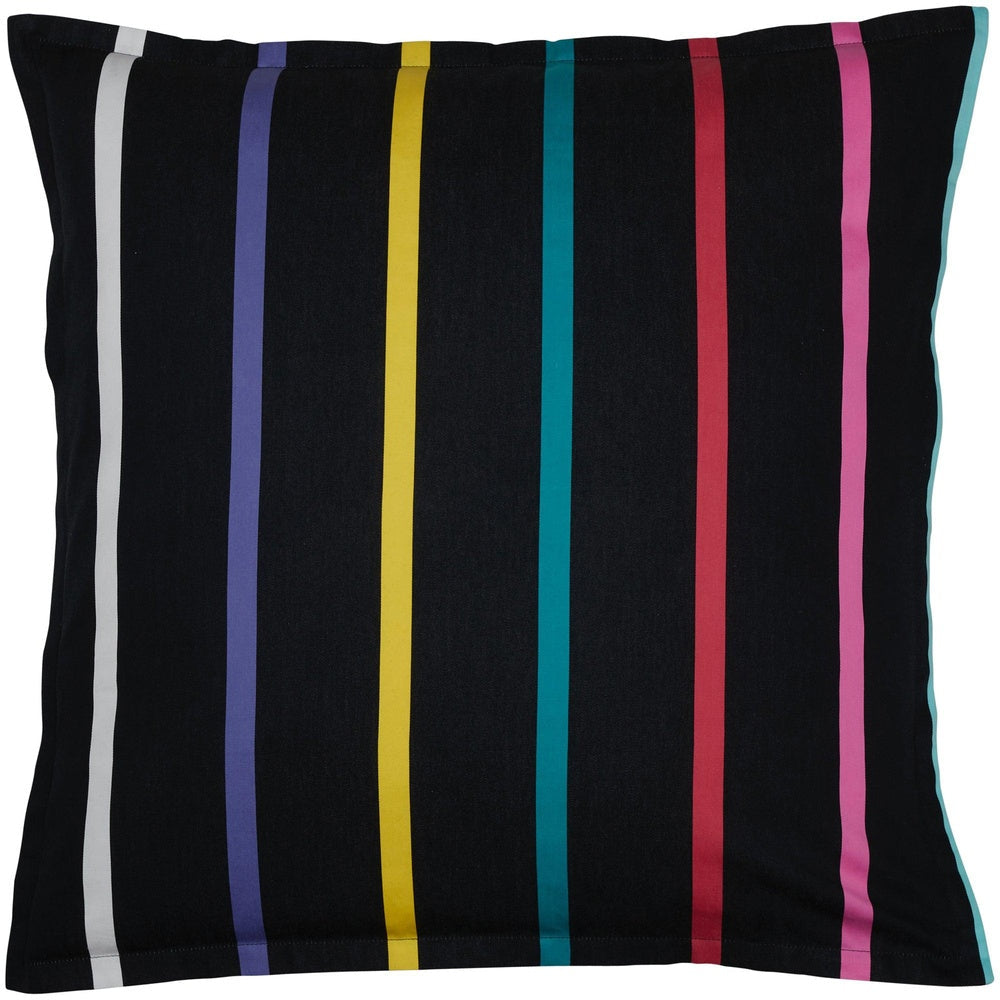 Pencil Stripes Black European Pillowcase