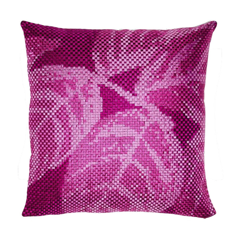 Shadow Leaf Square 50x50cm Embroidered Cushion Cover