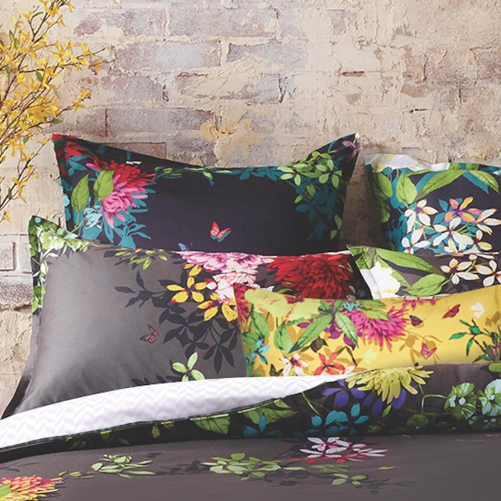 Tropicana Charcoal European Pillowcase