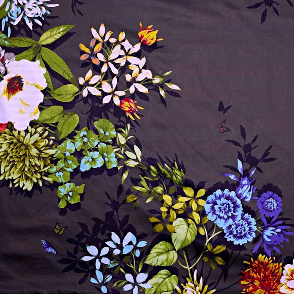 Tropicana Charcoal Quilt Cover Set