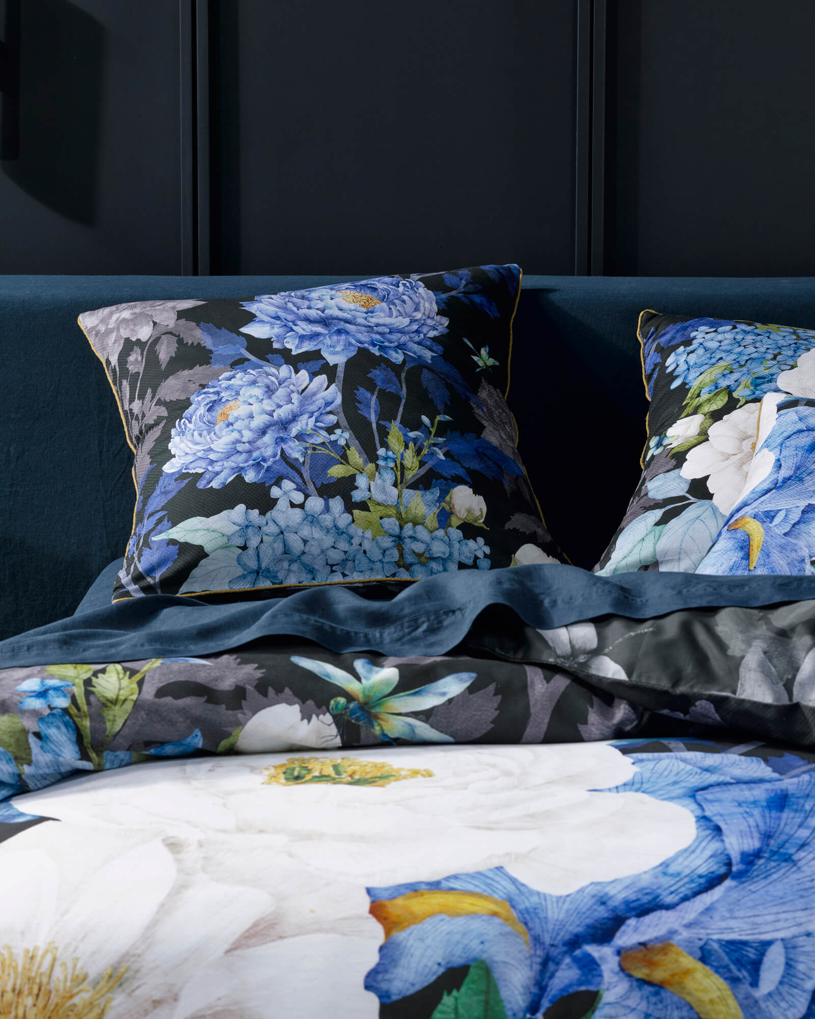 Marceline Black European Pillowcase