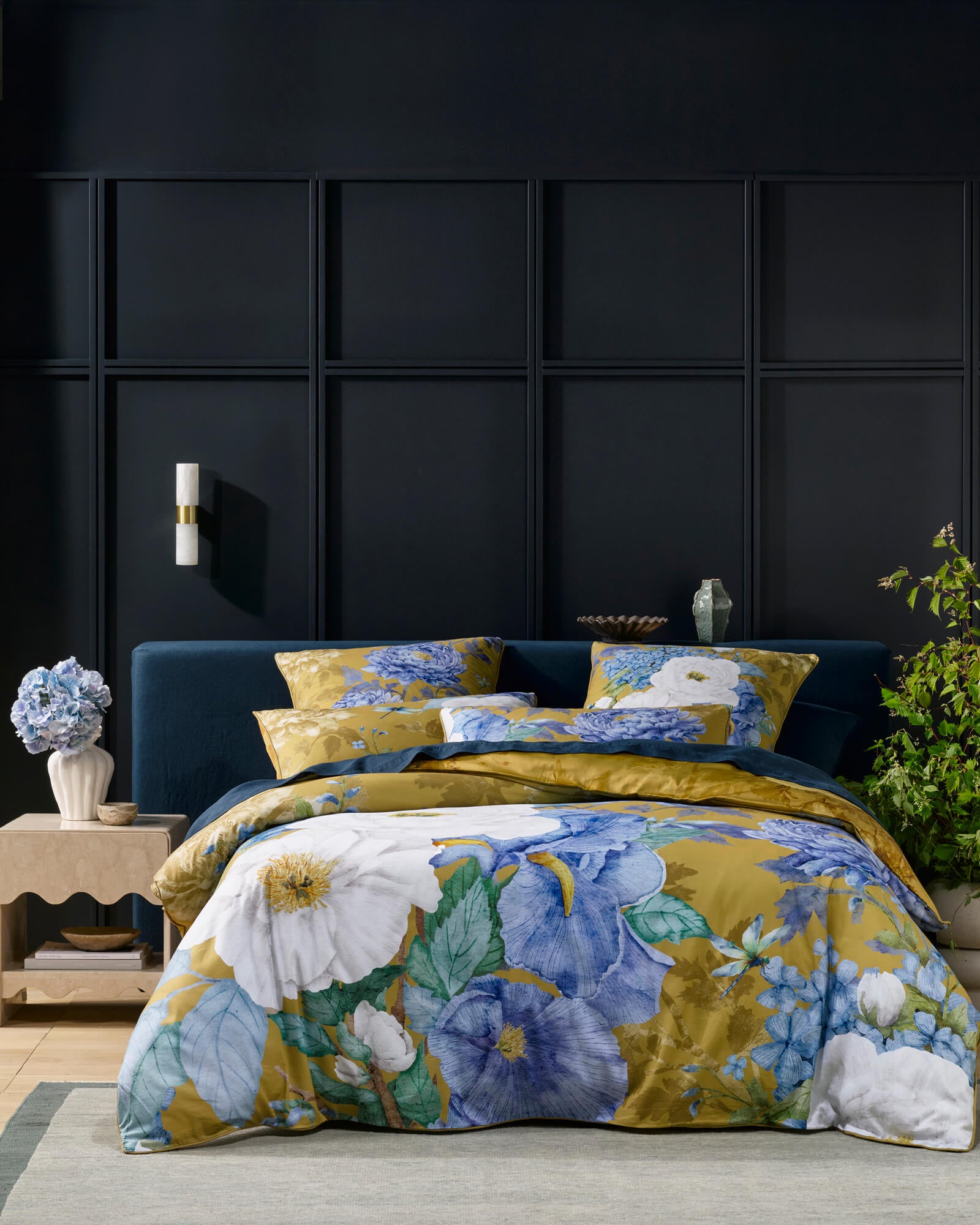 Marceline Mustard Quilt Cover Sets