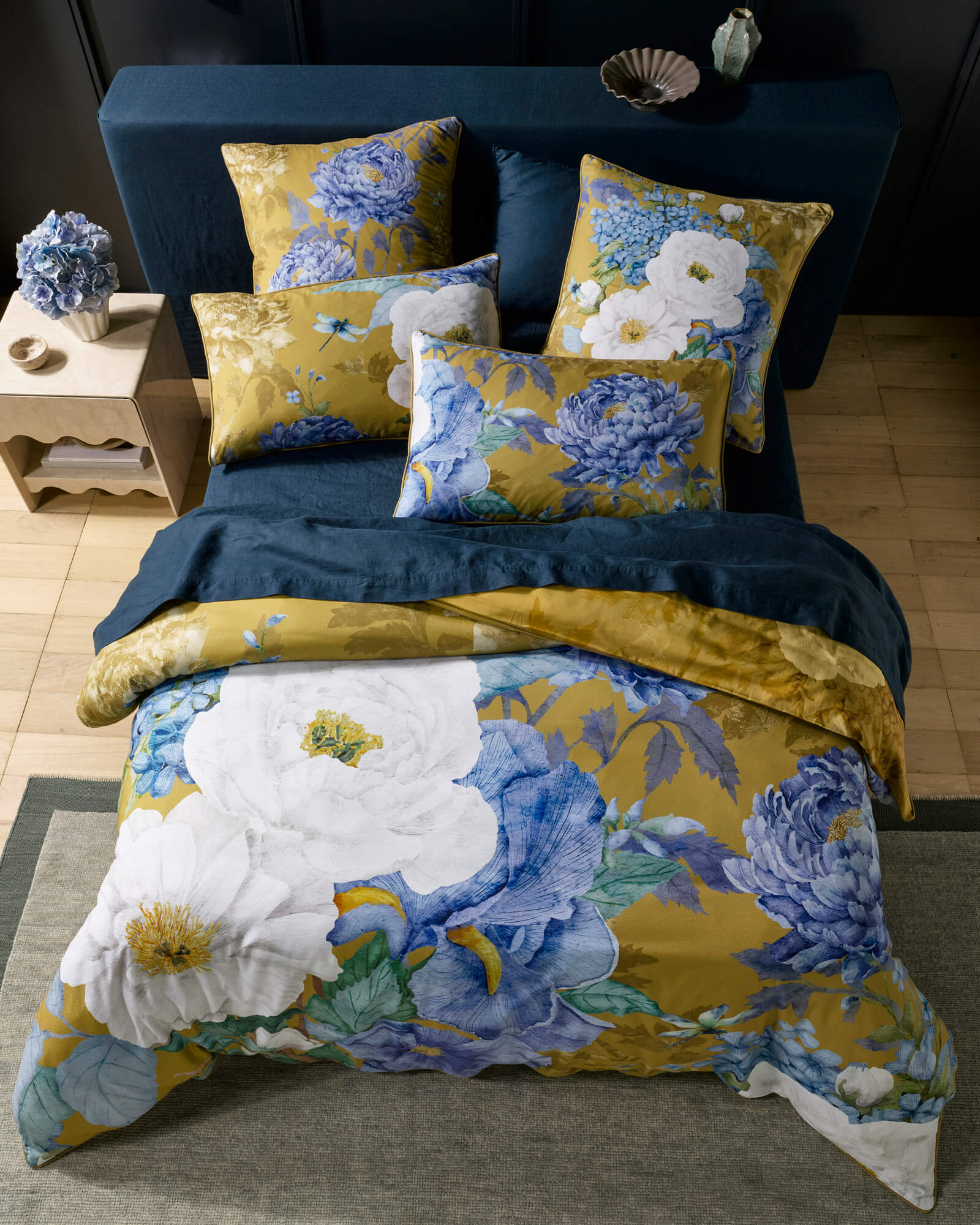 Marceline Mustard Quilt Cover Sets