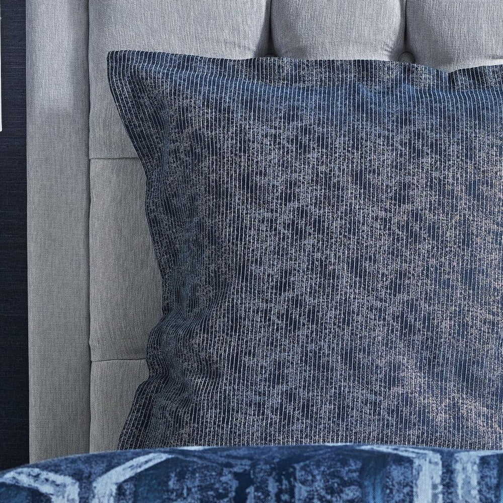Mastersuite Denim Geo European Pillowcase