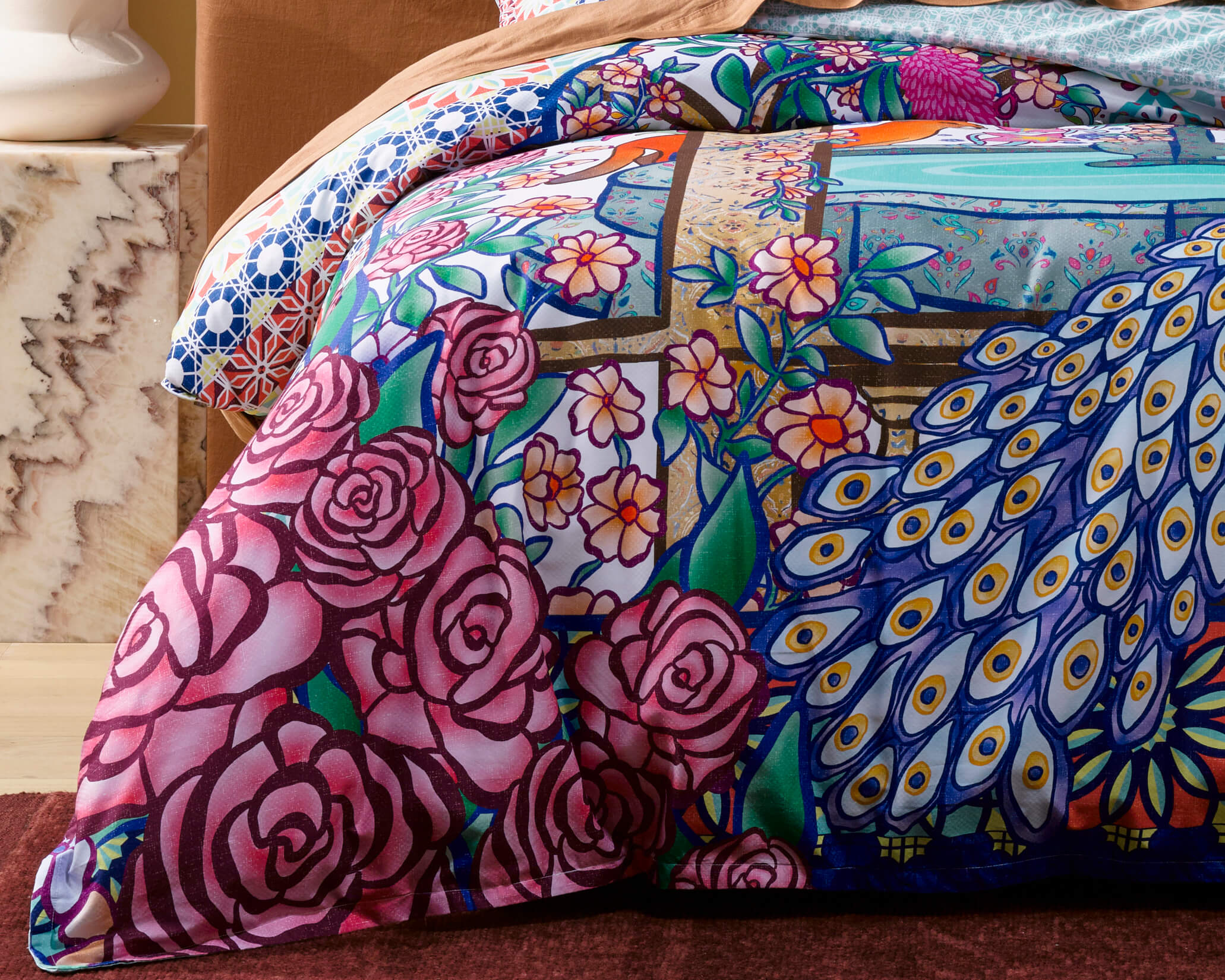 Aria White Quilt Cover Set