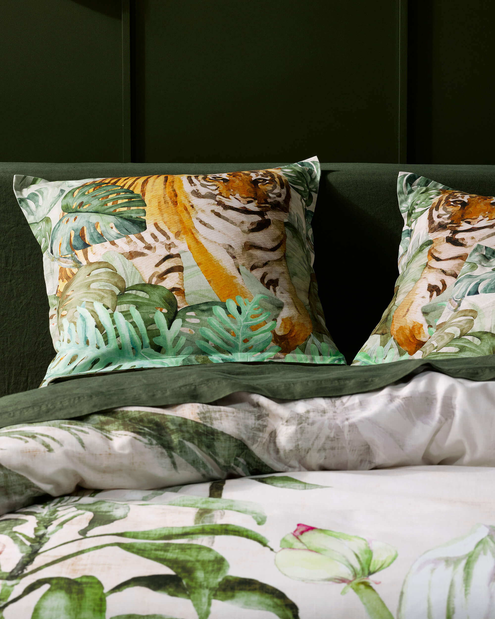 Jungle Lotus  European Pillowcase