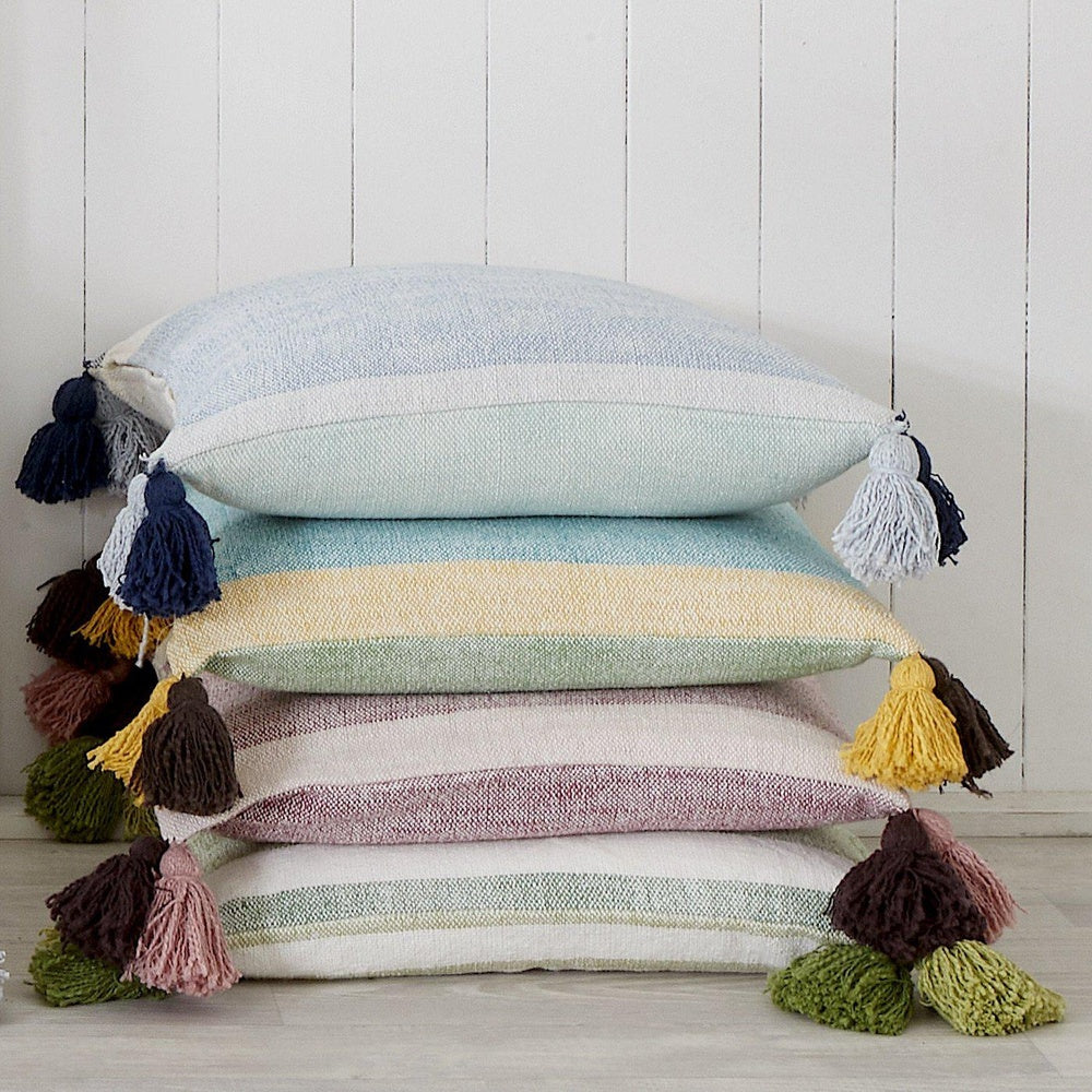 Brighton Hand Woven Striped Square 50x50cm Cushion Cover