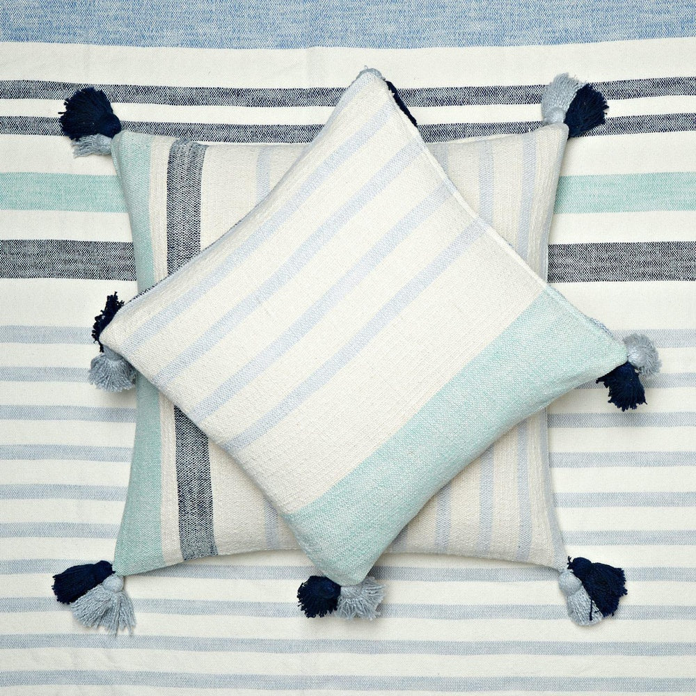 Brighton Hand Woven Striped Square 50x50cm Cushion Cover
