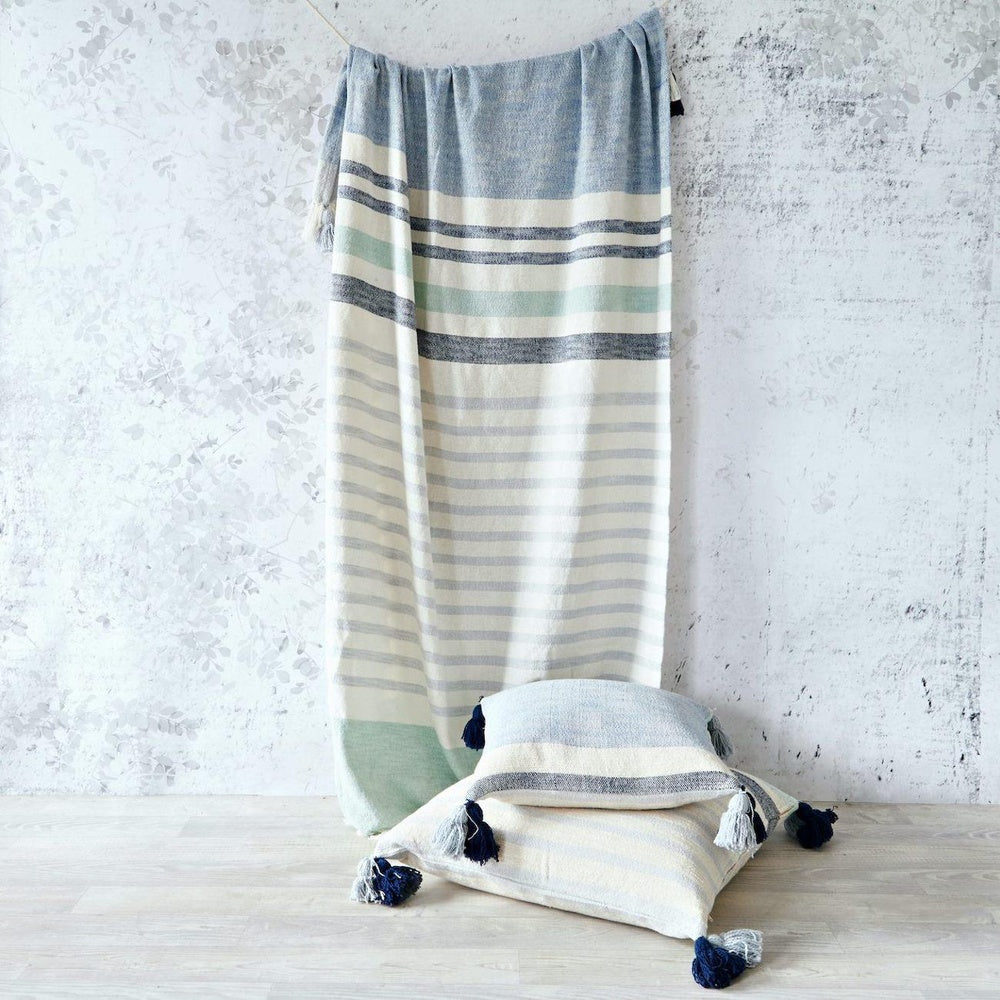 Brighton Hand Woven Striped Square 50x50cm Cushion Cover