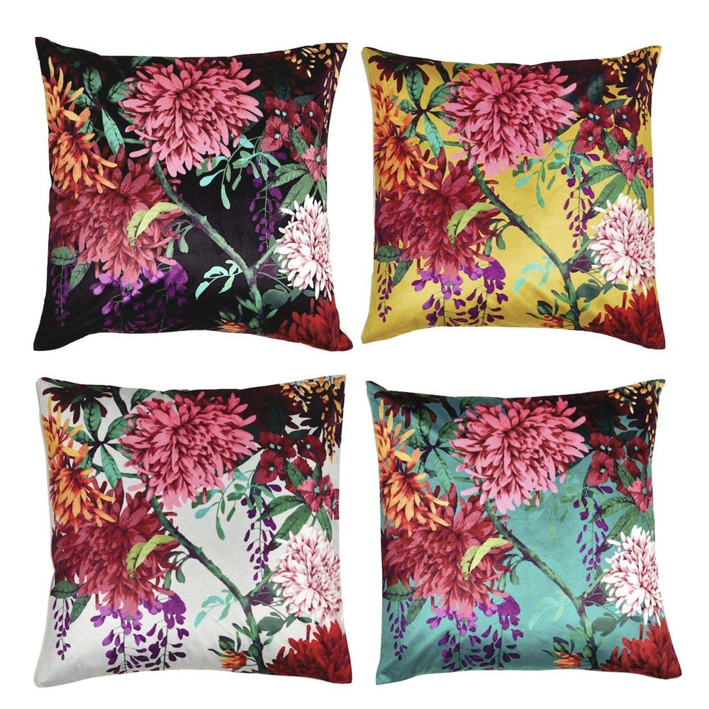 Chintz Garden Square 50x50cm Velvet Cushion Cover