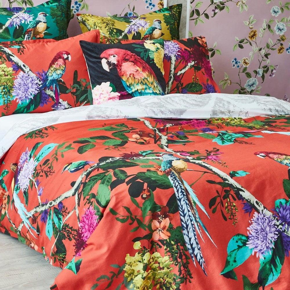Chintz Tangerine Quilt Cover Set