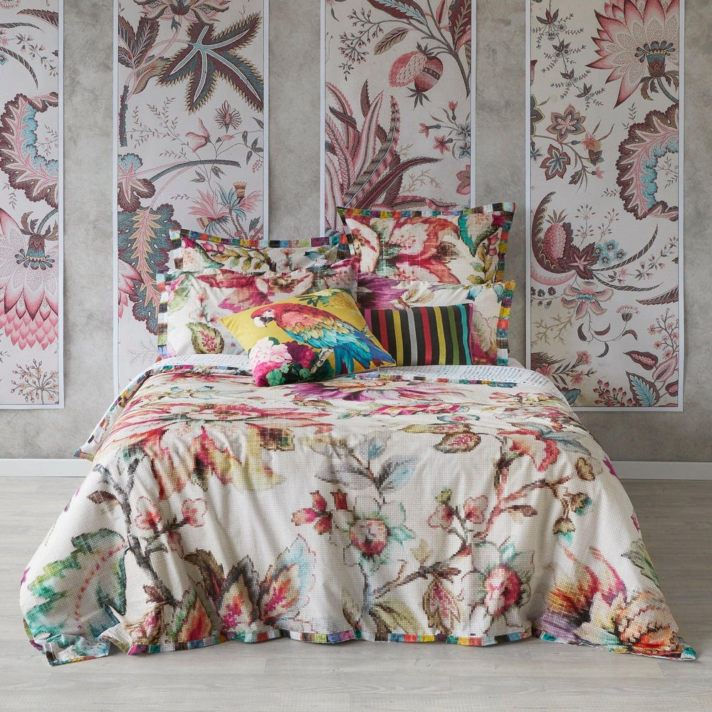 Jacobean Ivory Quilt Cover Set