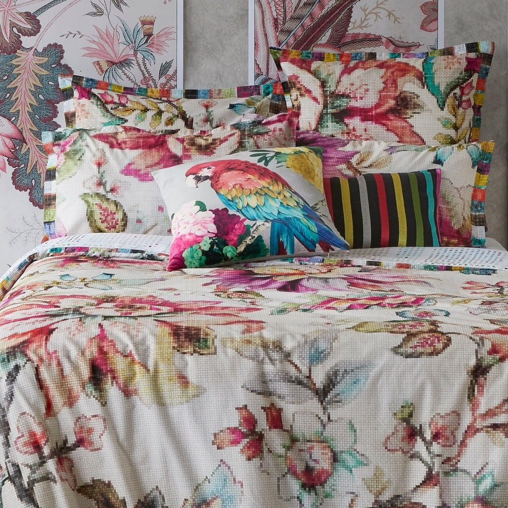 Jacobean Ivory Quilt Cover Set