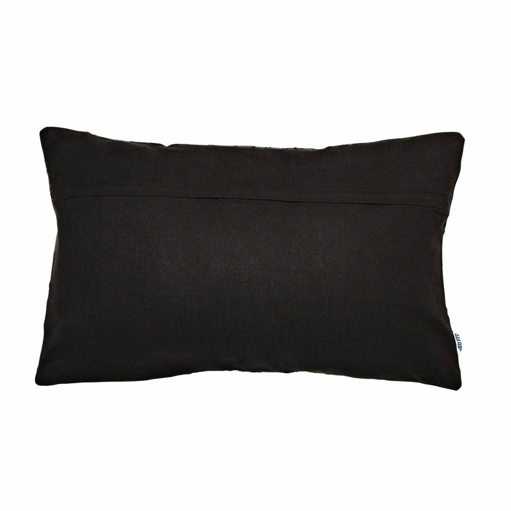 Joyce Leaf Rectangle 55x35 Embroidered Cushion Cover