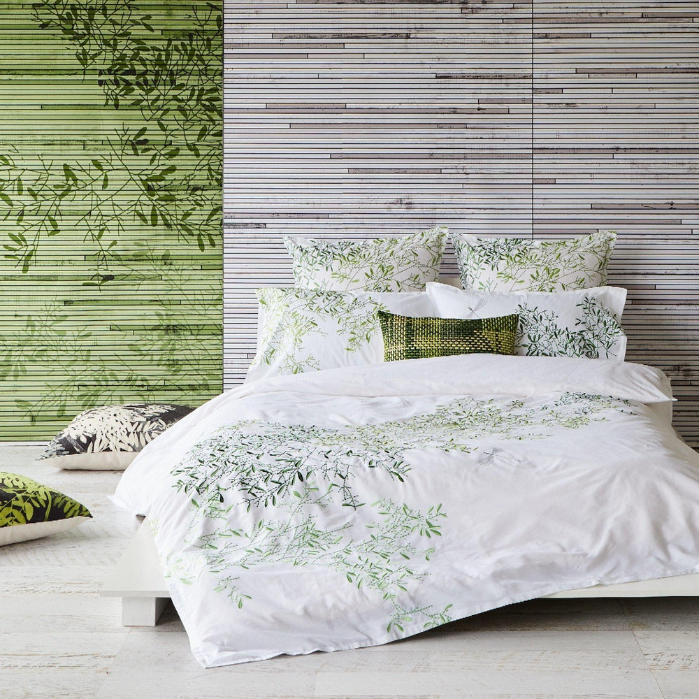 Pascale Green Quilt Cover Set
