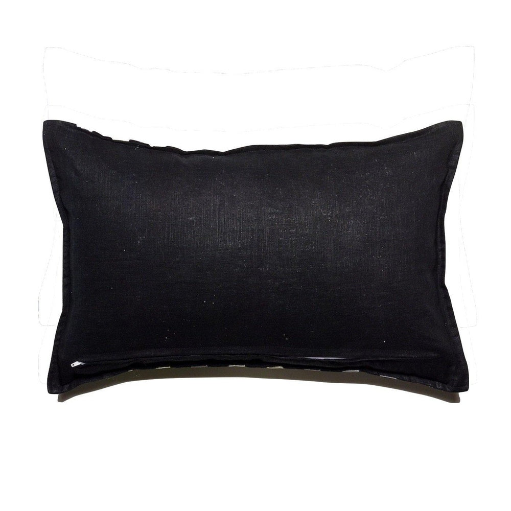 Pencil Stripes Rectangle 55x35cm Embroidered Cushion Cover