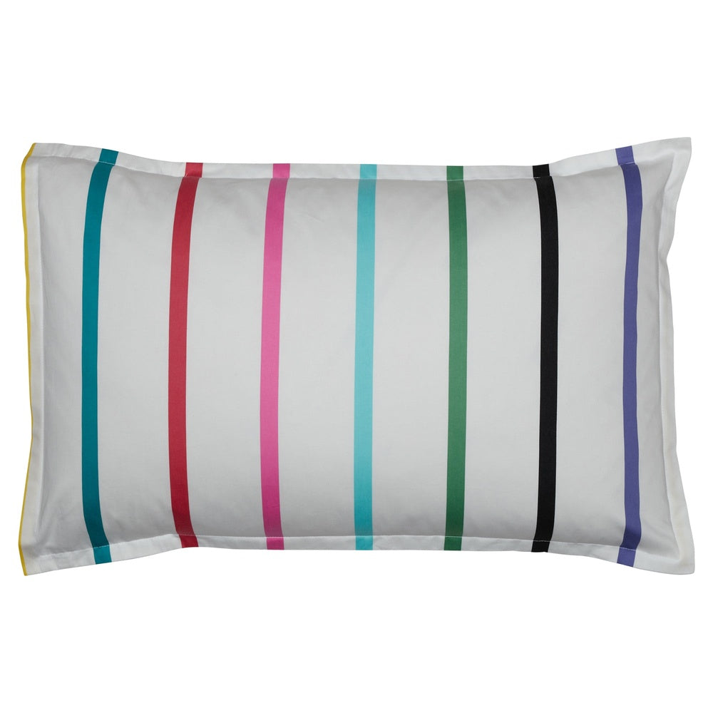 Pencil Stripes White Quilt Cover Set