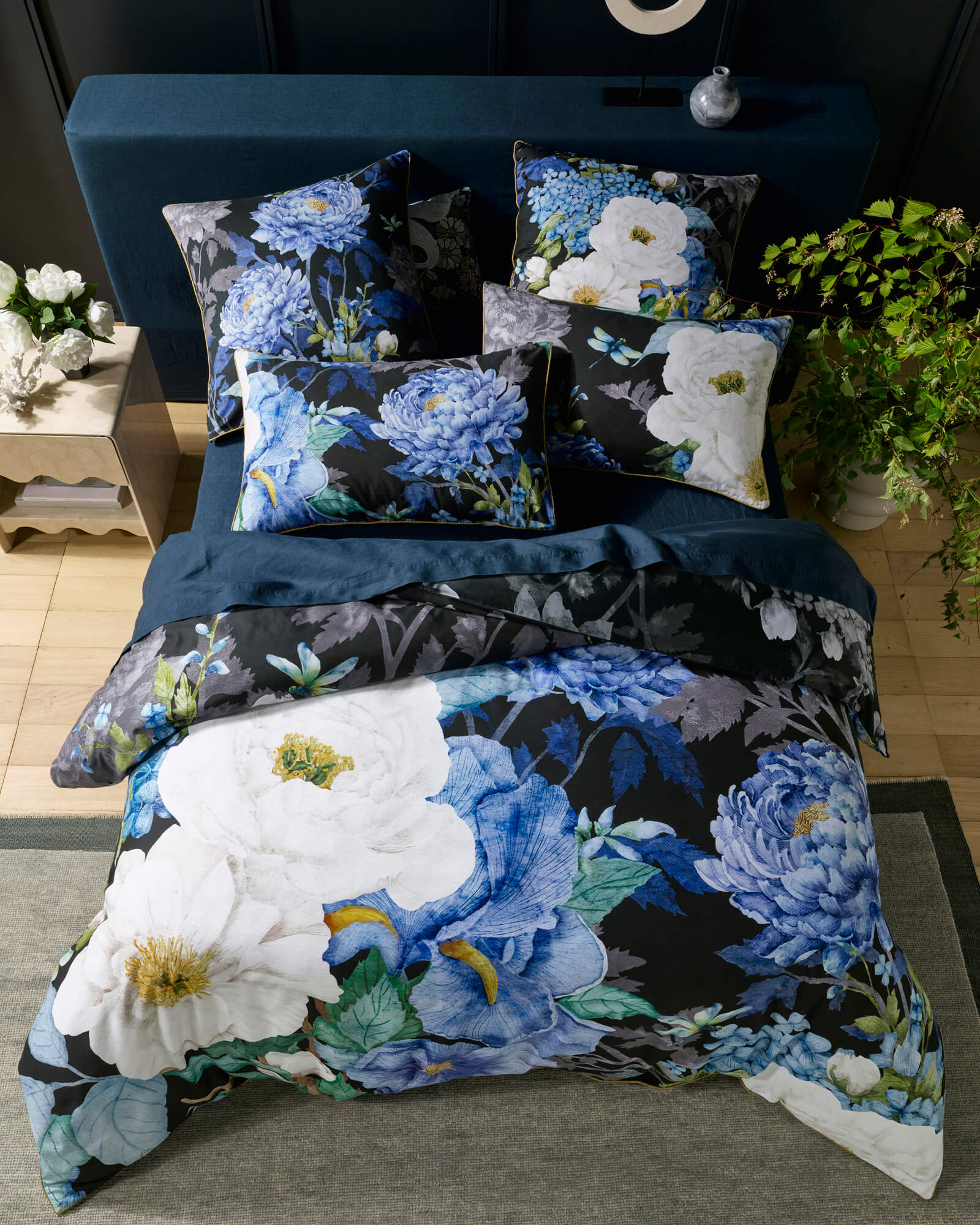 Marceline Black European Pillowcase