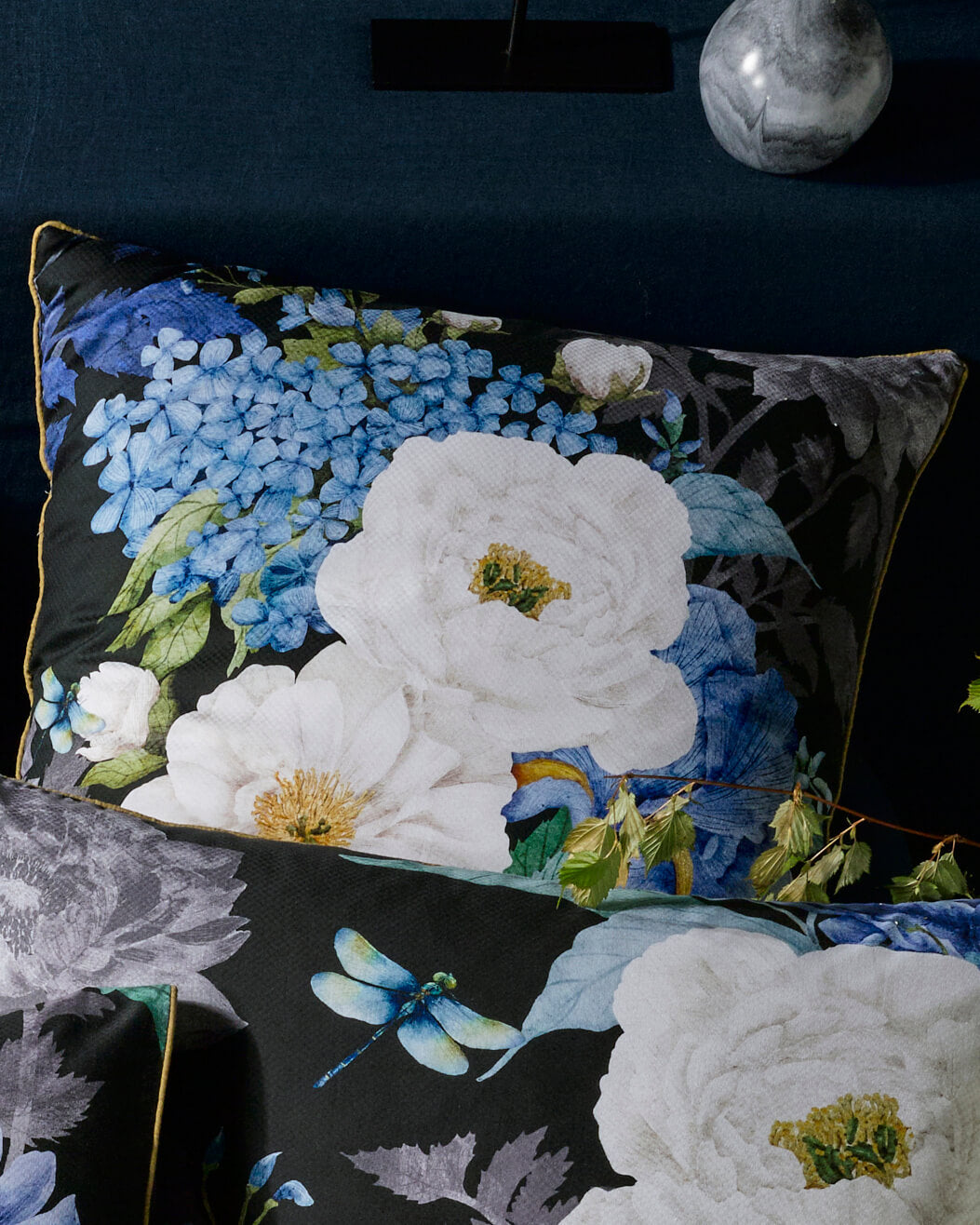 Marceline Black European Pillowcase