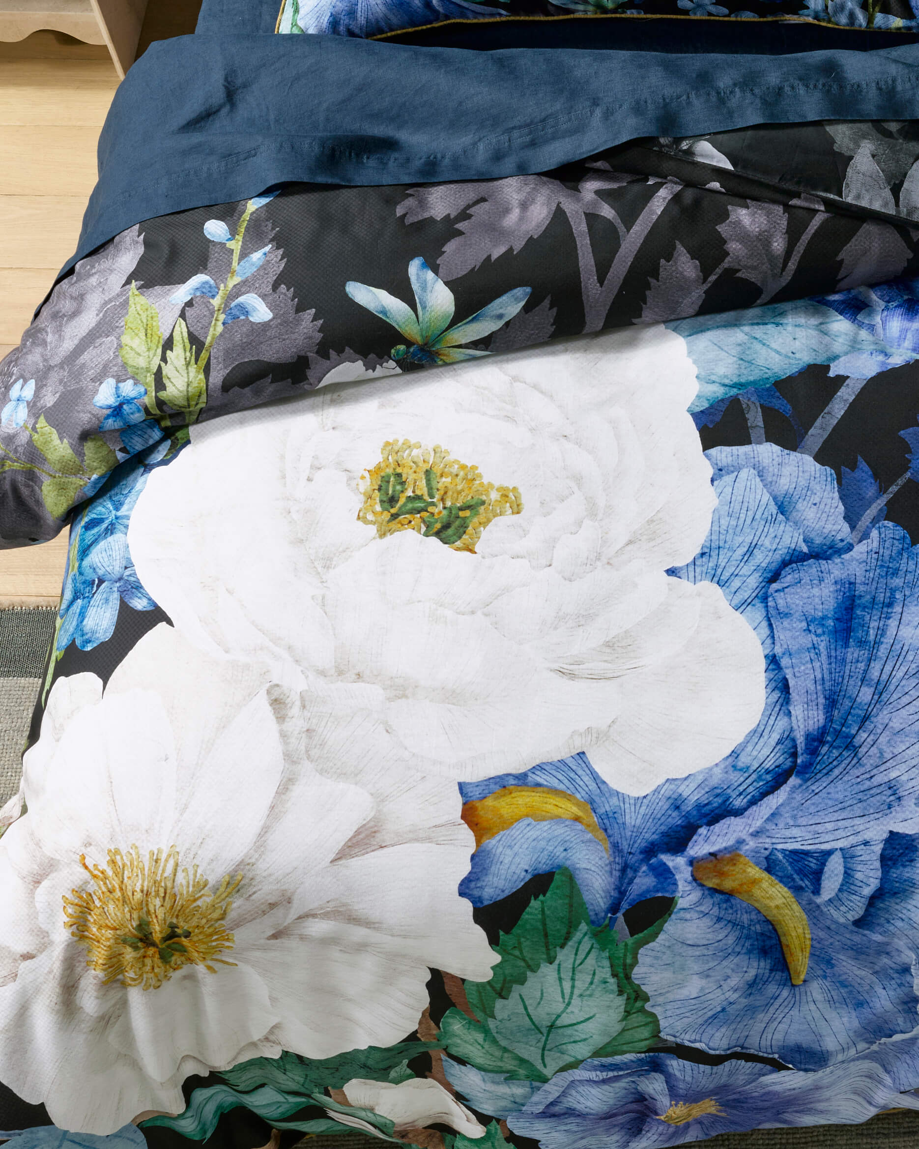 Marceline Black Quilt Cover Set