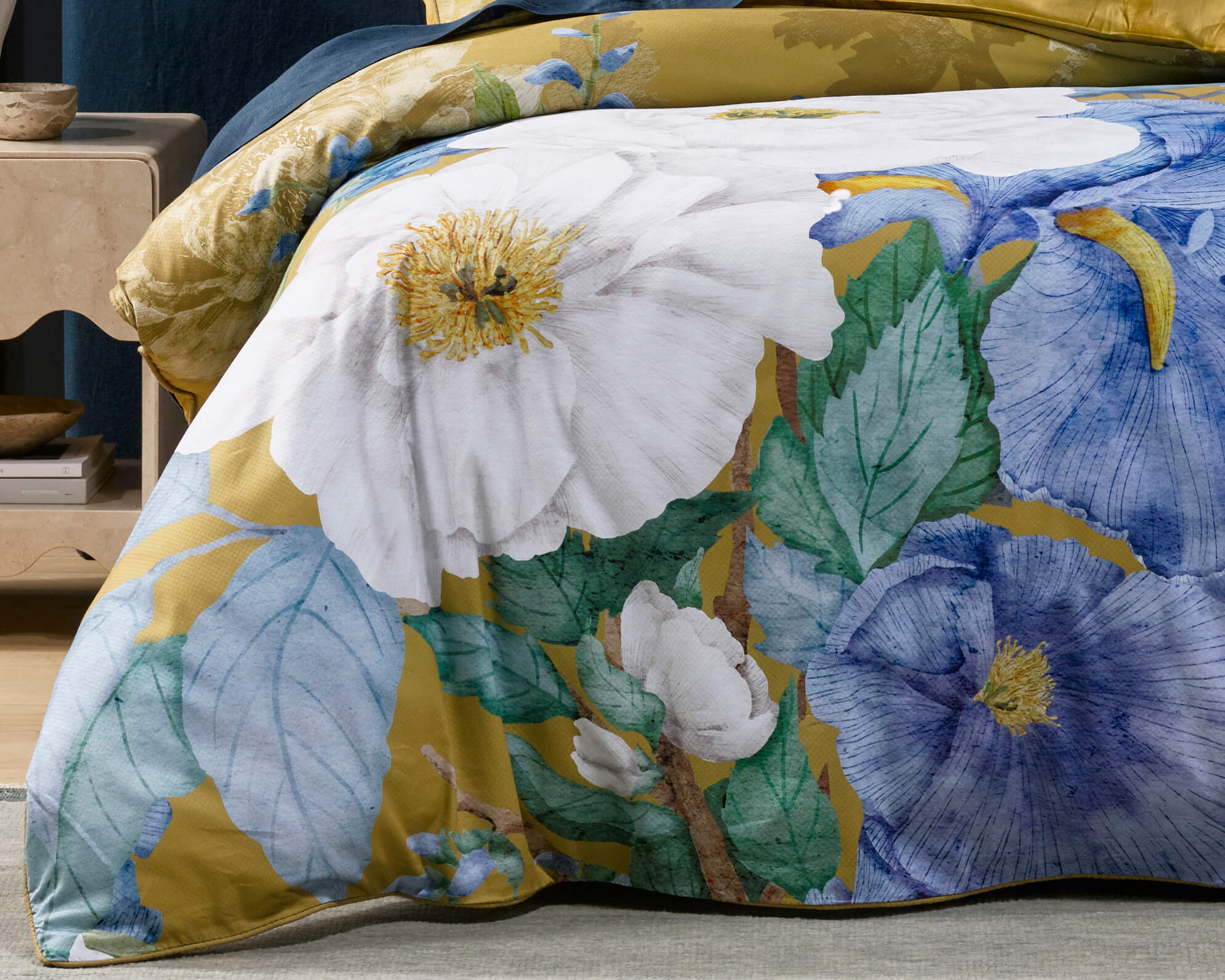 Marceline Mustard Quilt Cover Set