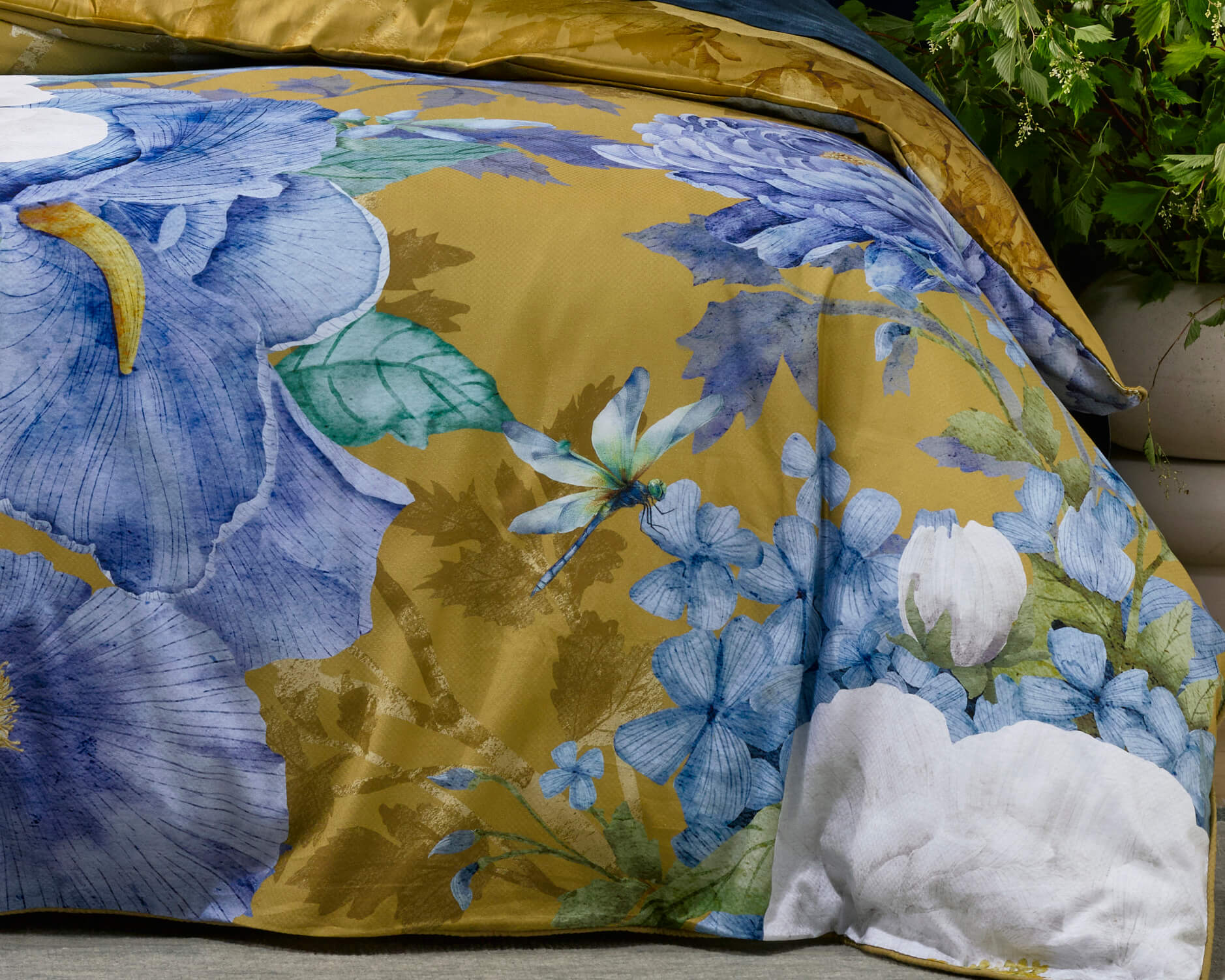 Marceline Mustard Quilt Cover Set